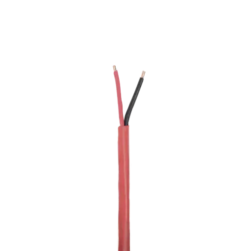 [4306-1104/1000] Bobina de 305 Metros (1000 Pies) de Alambre / 2 x 18 AWG / Riser / Tipo FPLR-CL3R, FT4 / Color Rojo / Para Aplicaciones en Sistemas de Detección de Incendio y Sistemas de Evacuación
